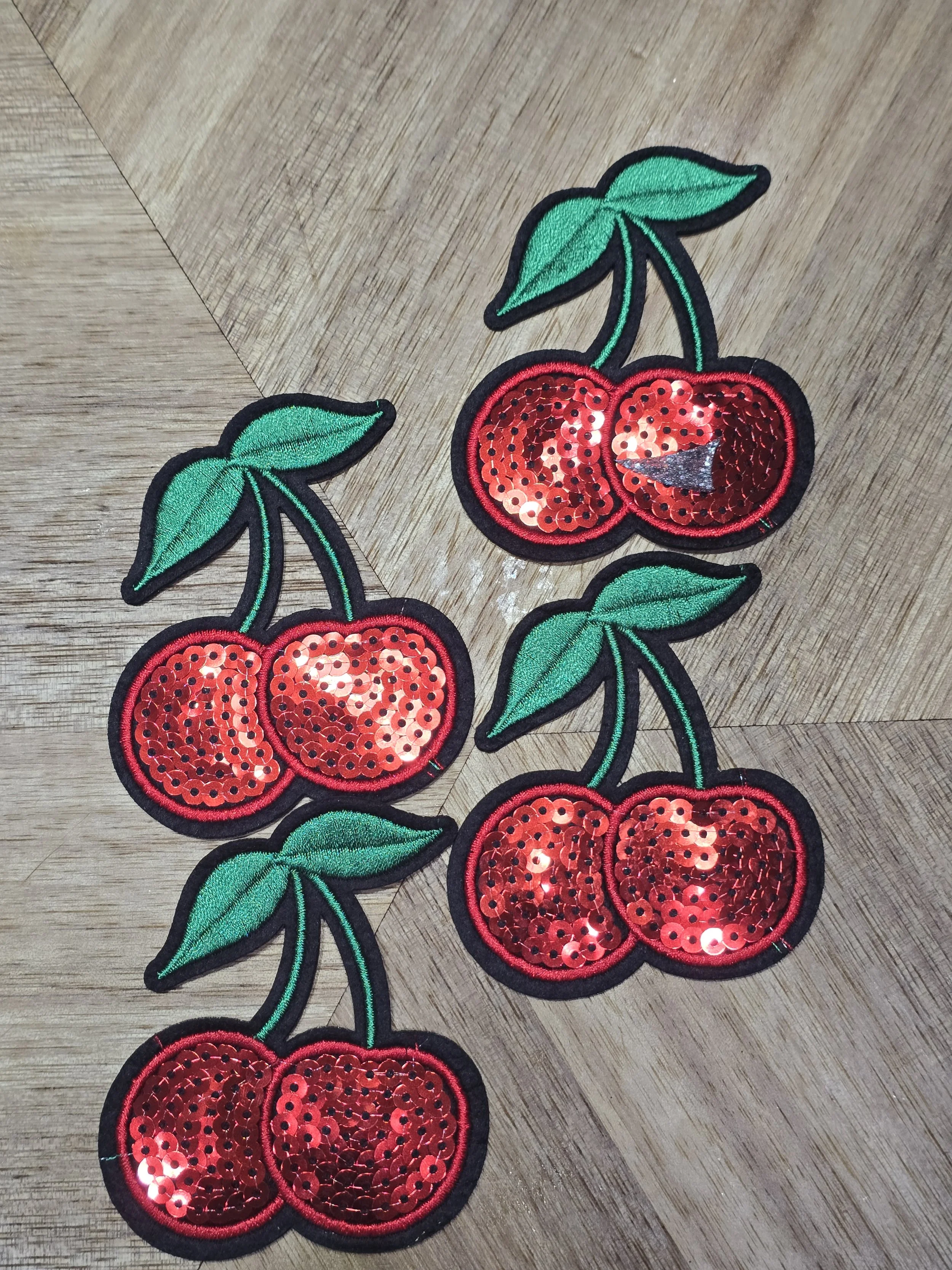 Sequin Cherry Patches