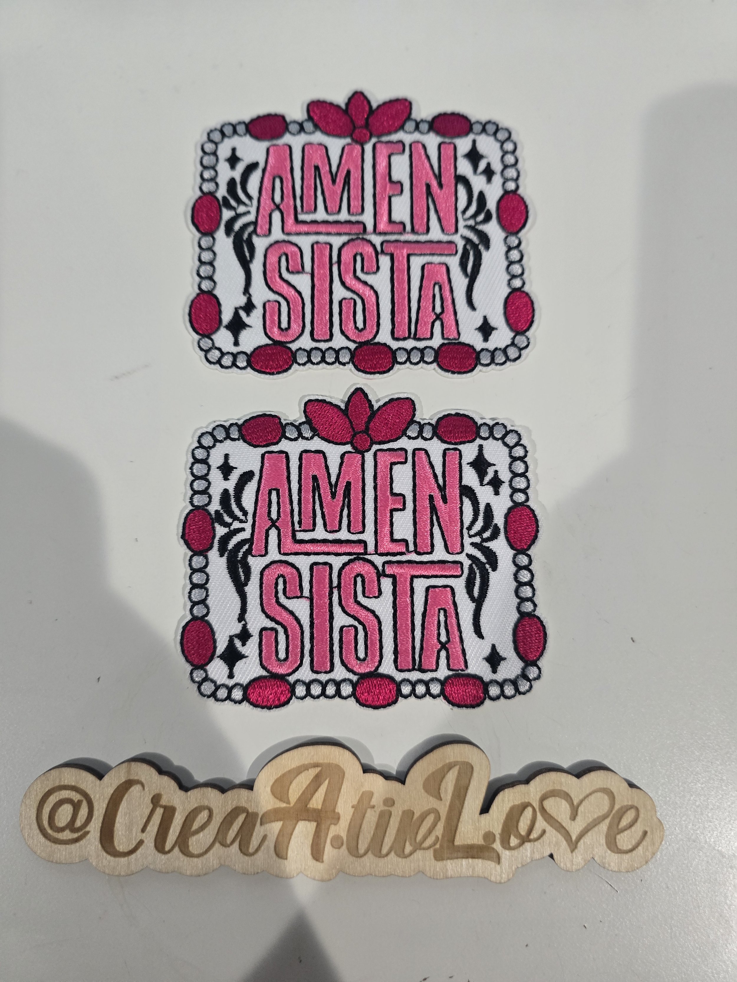 Amen Sista Iron-On Patch