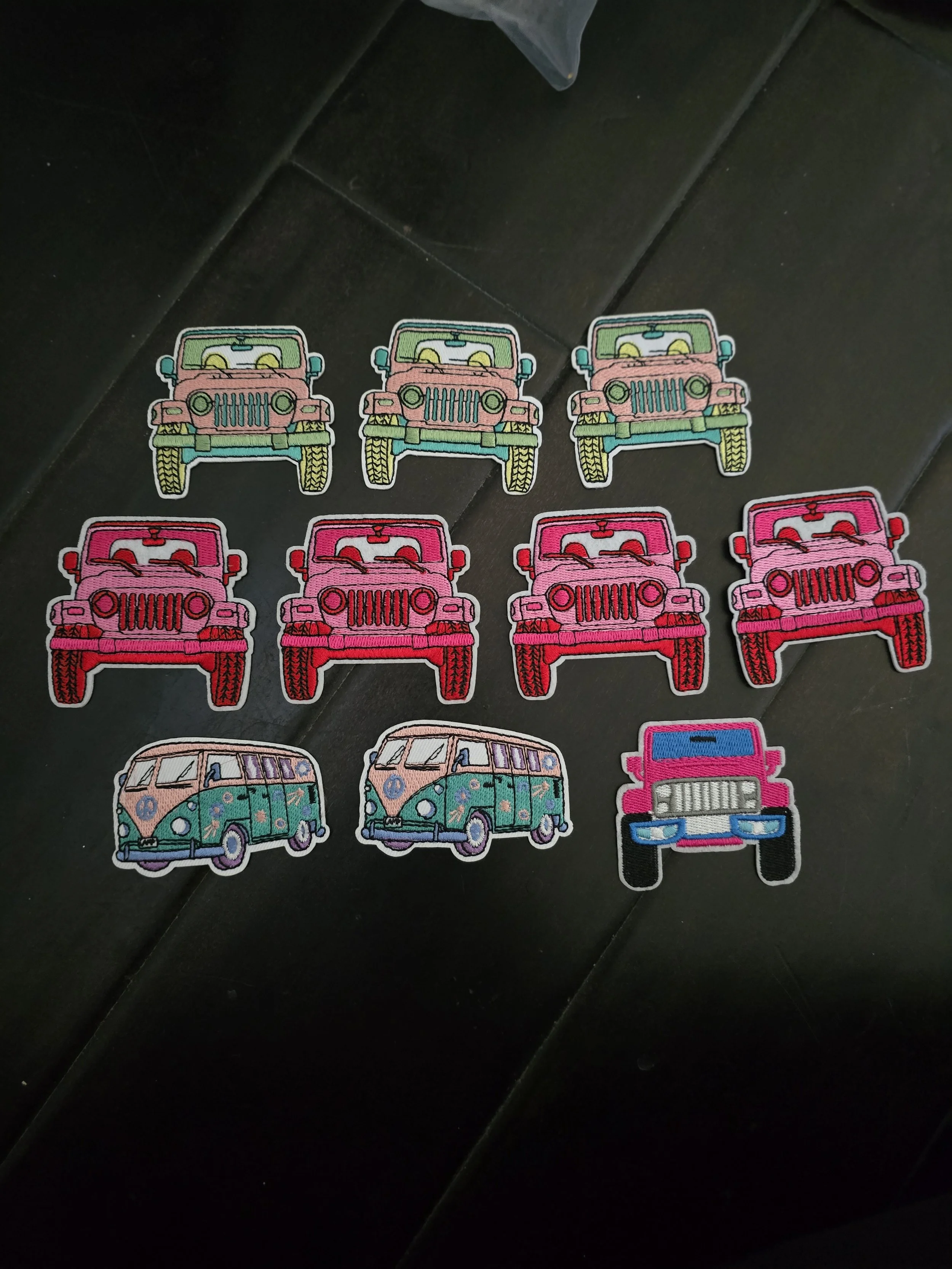 Colorful Car Iron-On Patches