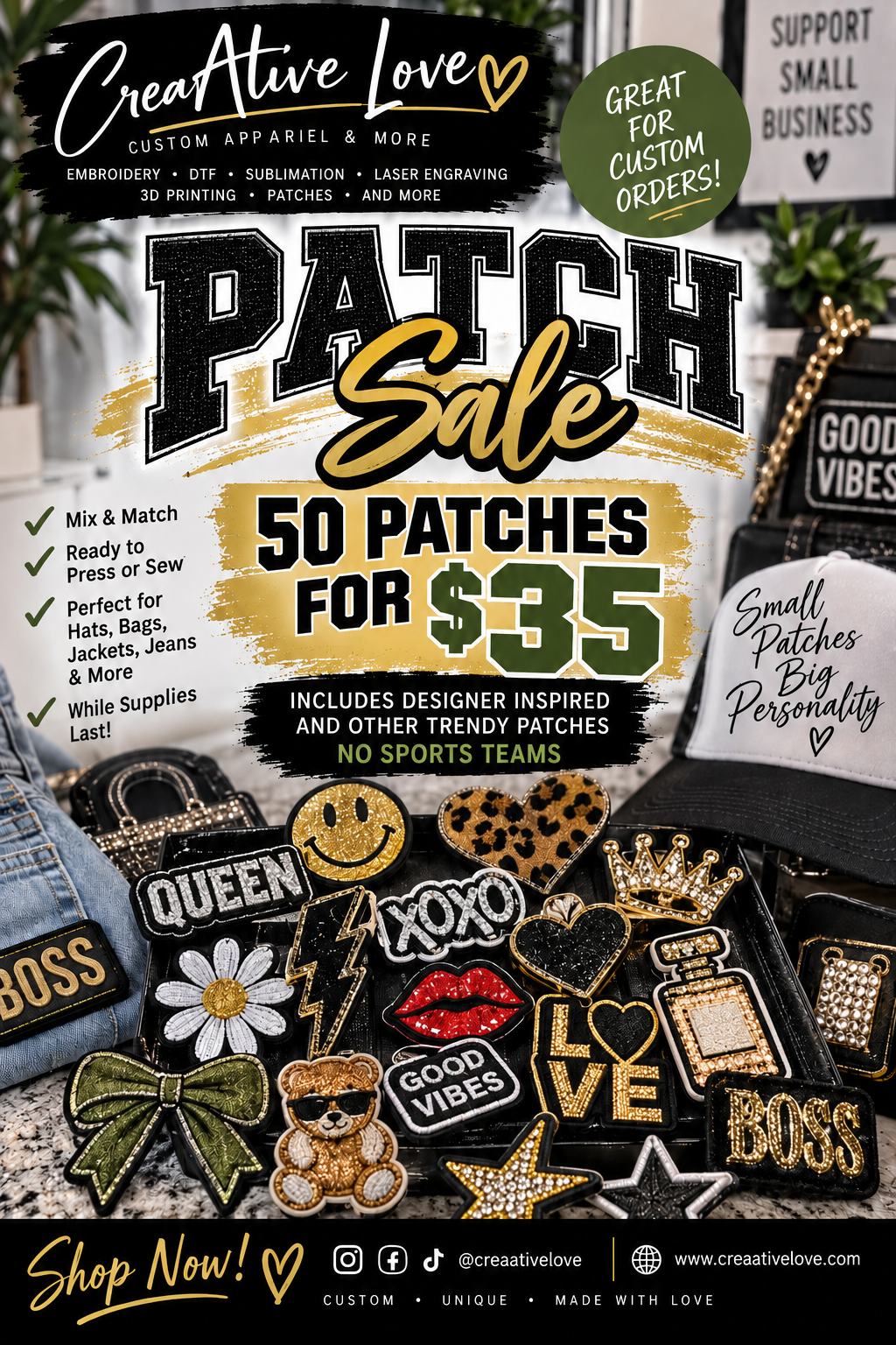 Trendy Patch Collection - 50 for $35