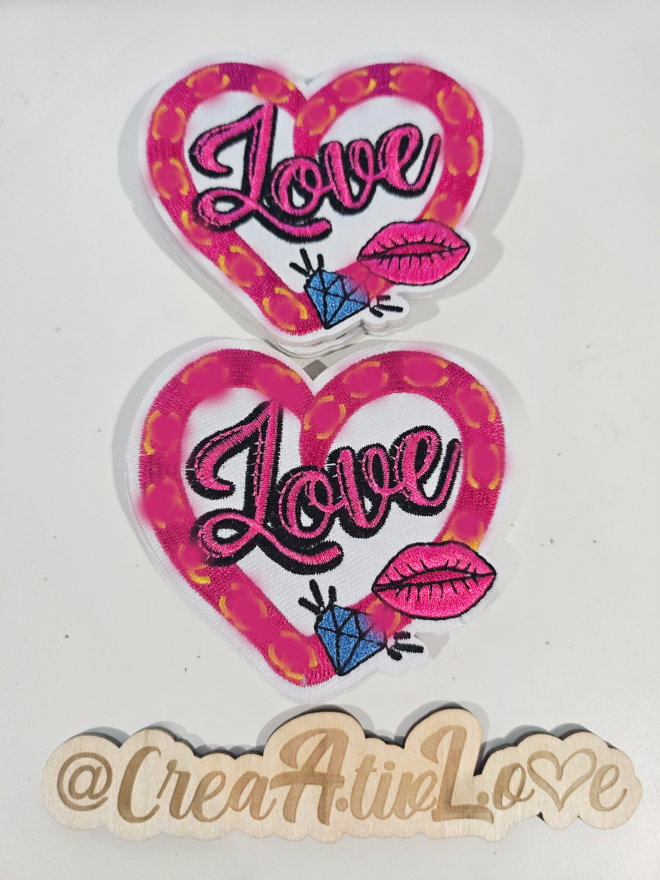 Heartfelt Love Embroidery Patch