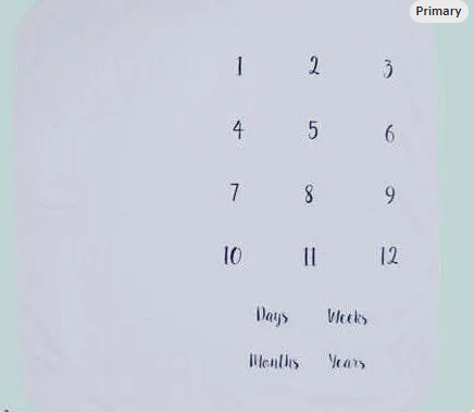 Sublimation Milestone Receiving Blanket