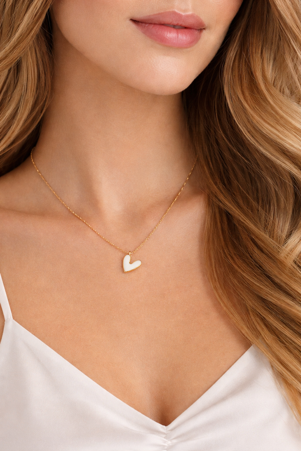 Golden heart on a delicate chain.png