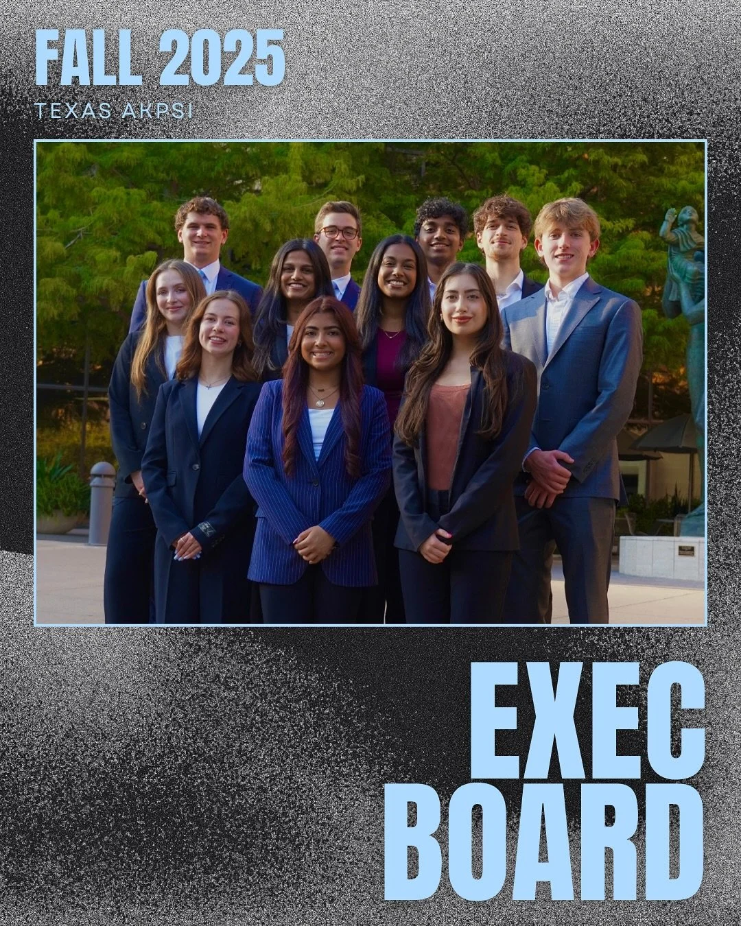 Pleased to present our Fall 2025 Exec Board! Excited to see what all is accomplished this semester🤝