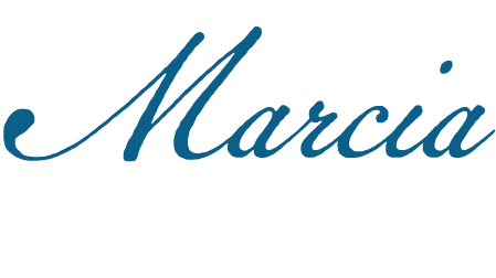 The word 'Marcia' written in elegant, cursive script.
