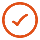 Checkmark inside a circle