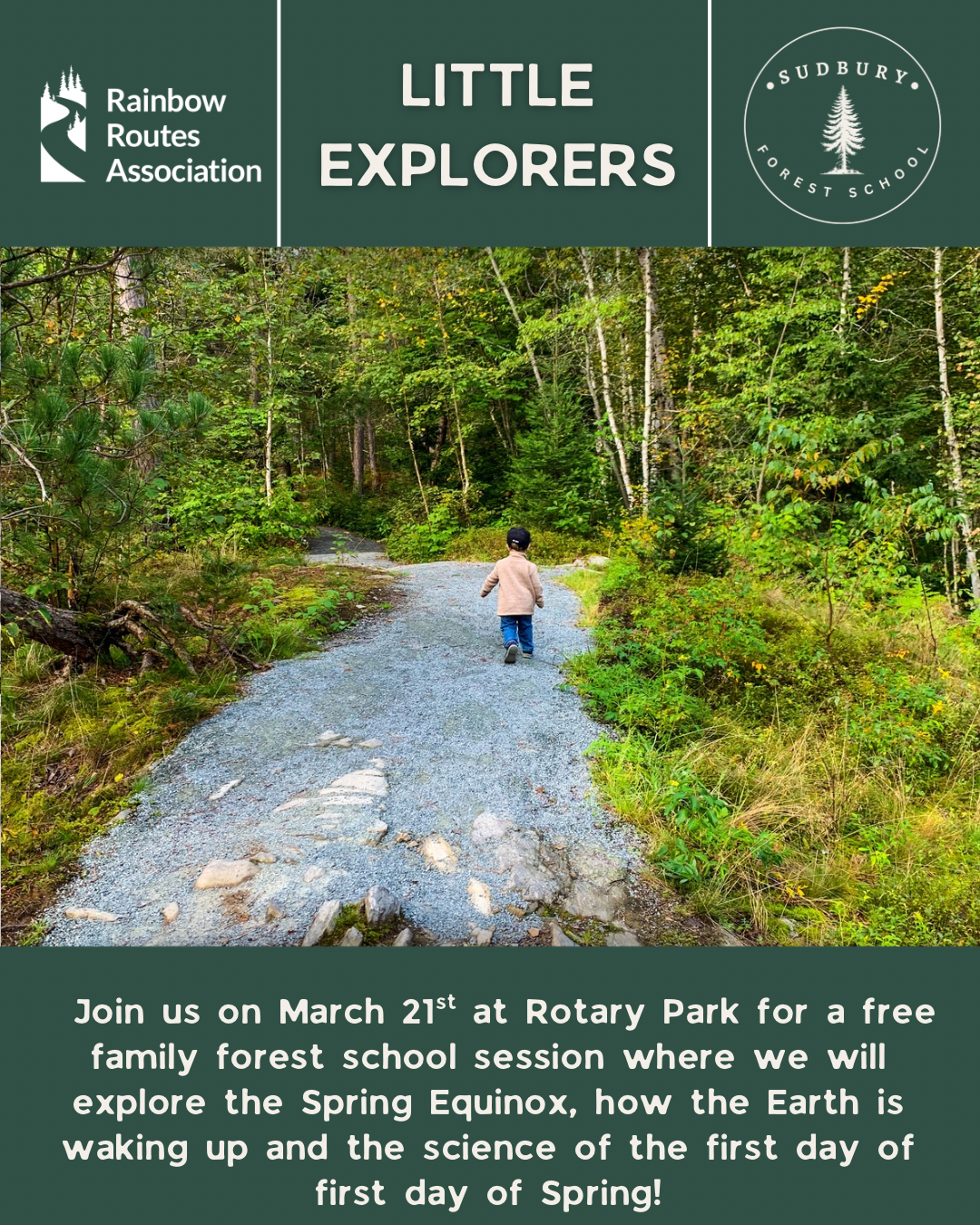 Little Explorers with Rainbow Routes POSTPONED DUE TO TRAIL CONDITIONS