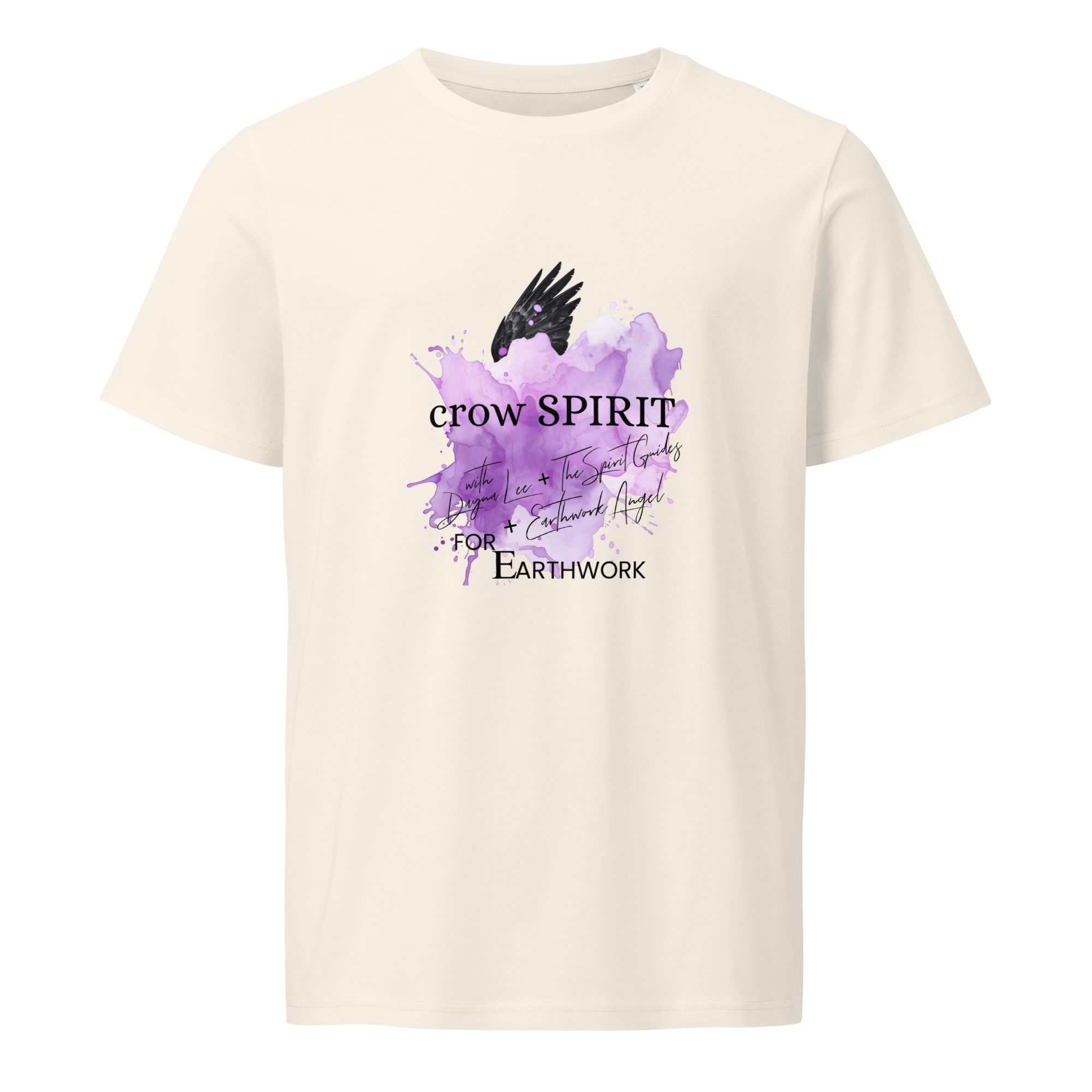 crow SPIRIT For Earthwork Unisex Organic T-Shirt