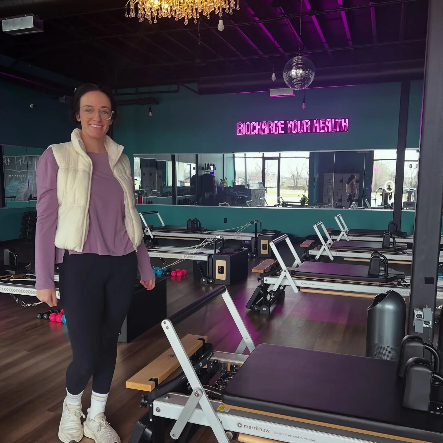 New Studio, new community, same passion, same mindset. You can find me teaching Pilates at @biochargedpilatesofjenks 

Come check out a class!! #pilatestulsa #jenksoklahoma #reformerpilates