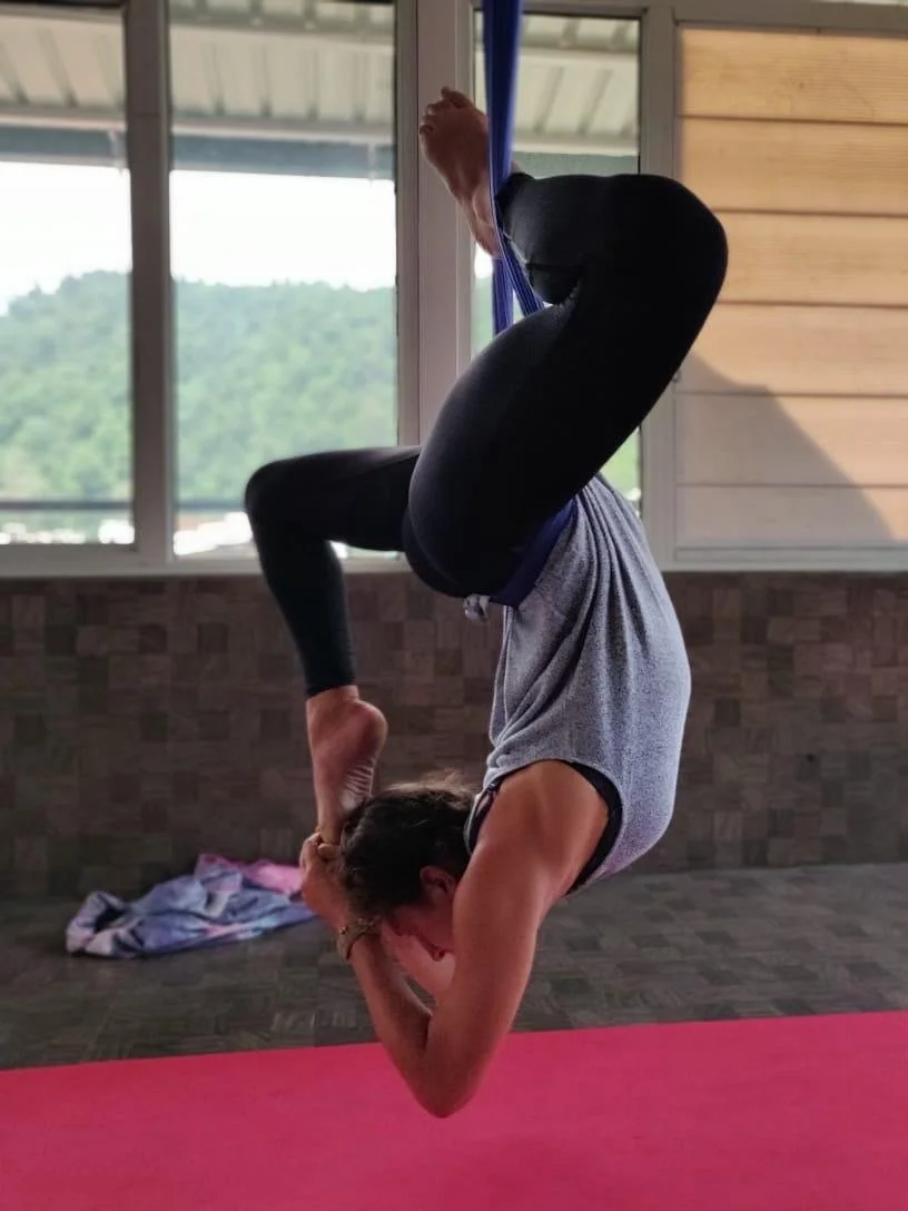 Shauni Cunningham Aerial Yoga Pose