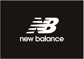 New Balance logo on a black background