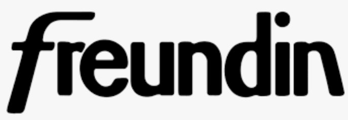 Das Wort 'freundin' in schwarzer Schrift auf weißem Hintergrund.