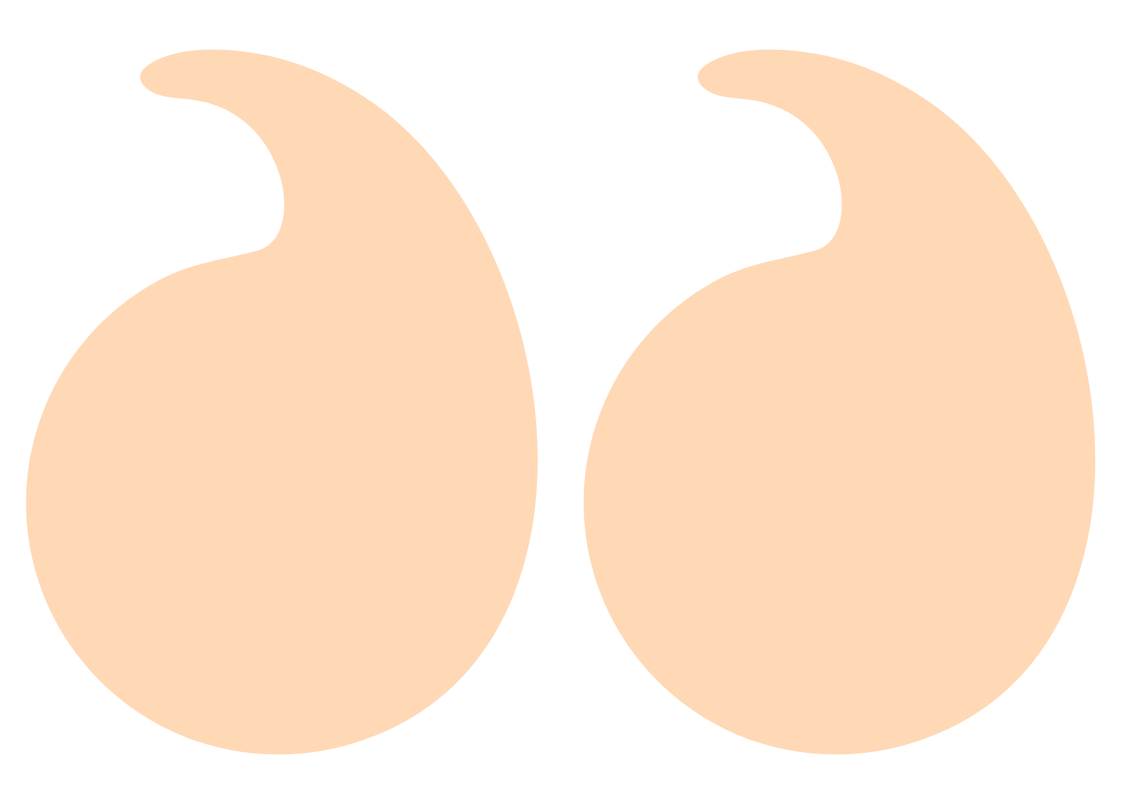 Two orange Nike swoosh logos on a black background.