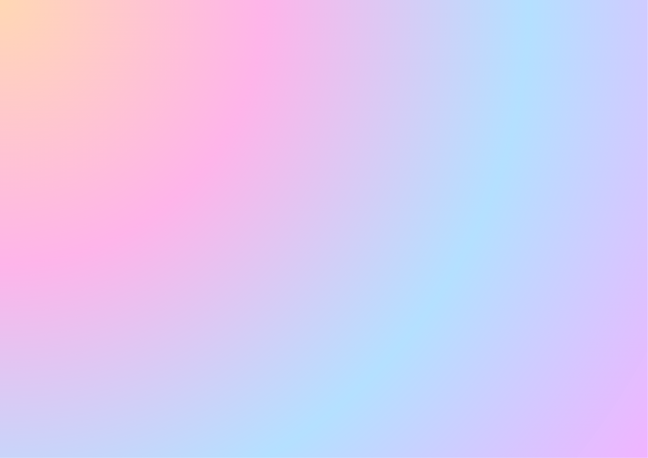 A colorful gradient background with soft pastel shades of pink, blue, purple, and peach.