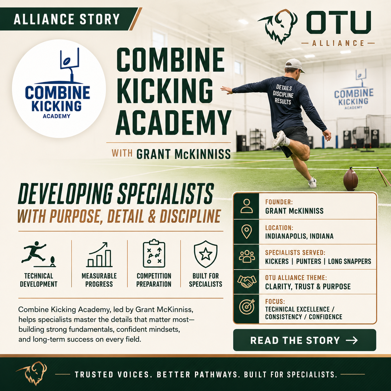 Combine Kicking Academy | Grant Mckinniss | Development You Can See