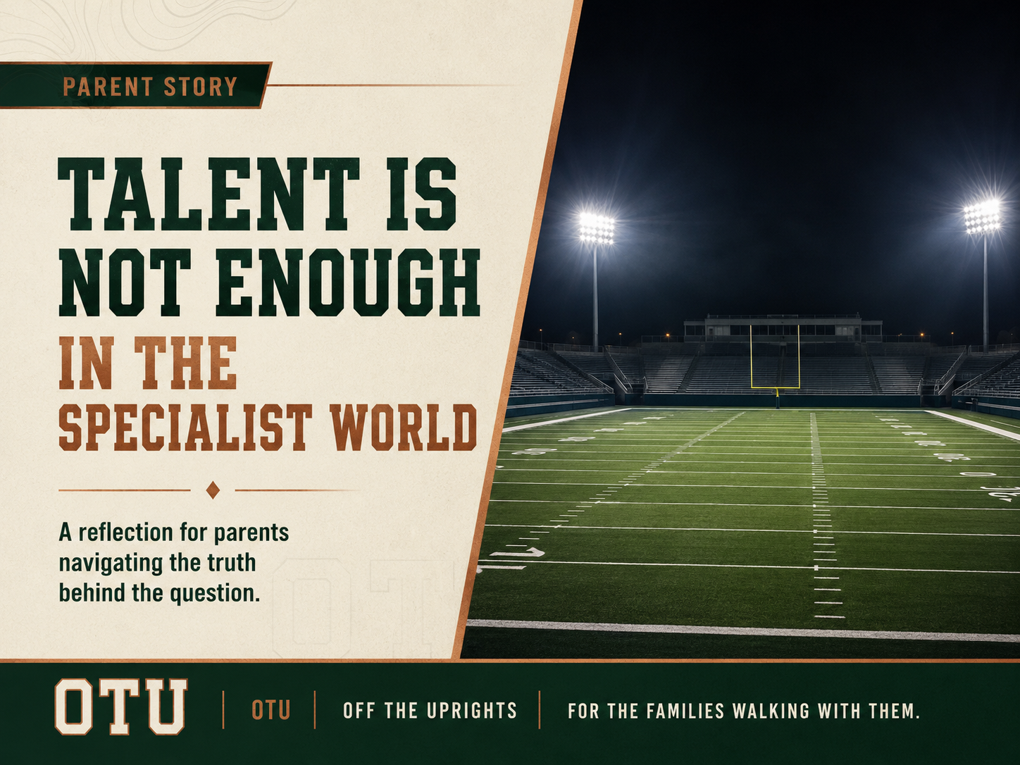 Talent Is Not Enough in the Specialist World