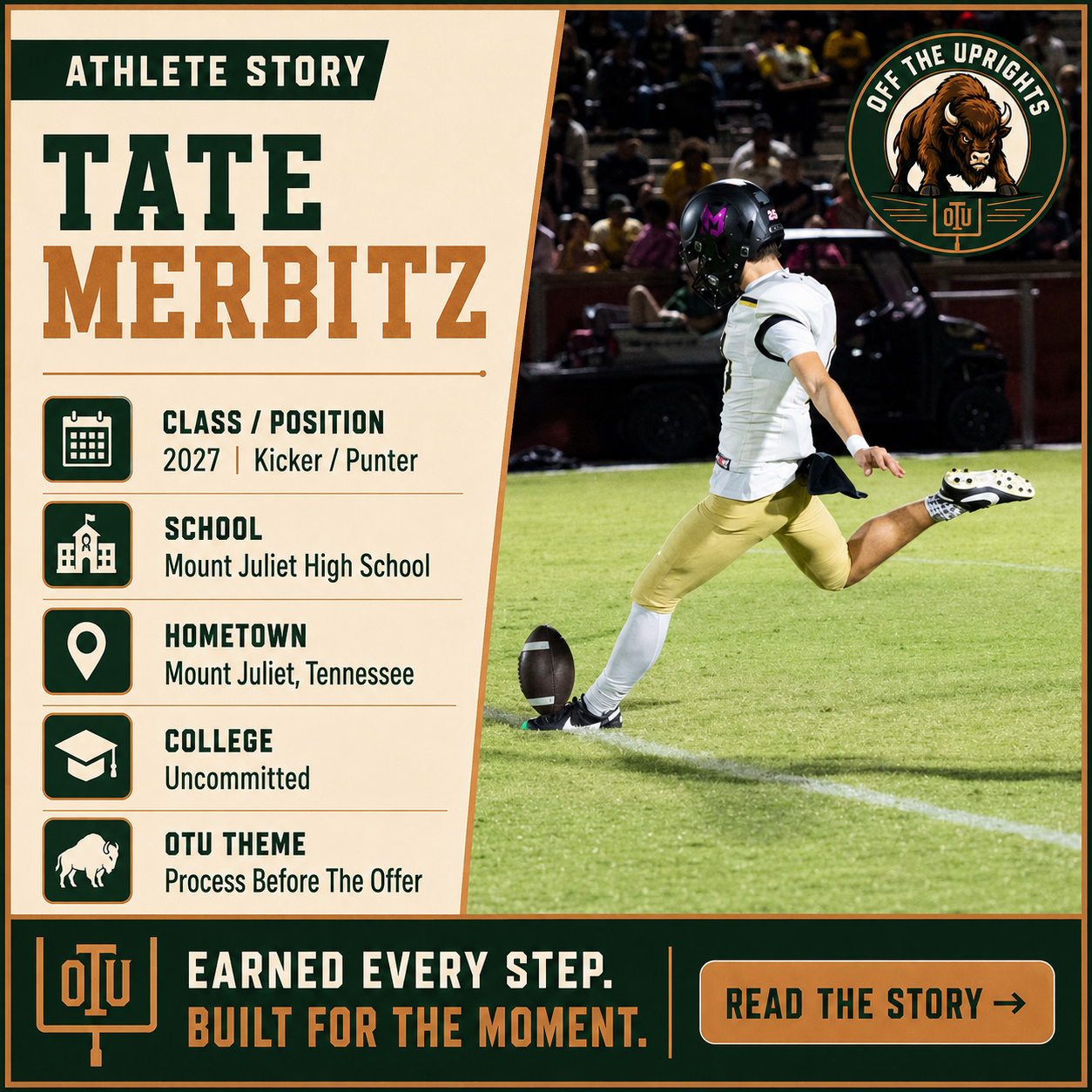 Tate Merbitz: Trusting the Process Before the Offer