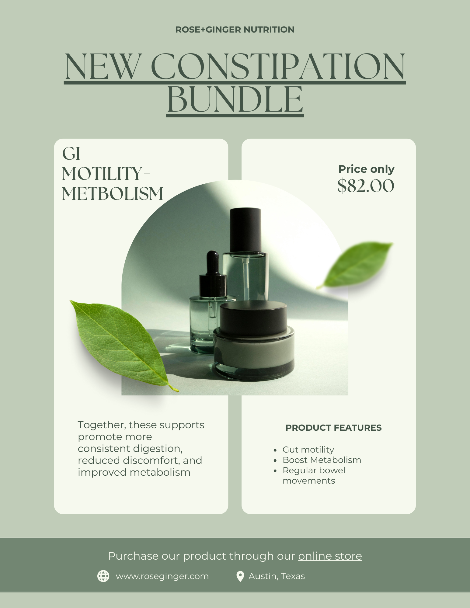 Constipation and Metabolism Supplement Bundle