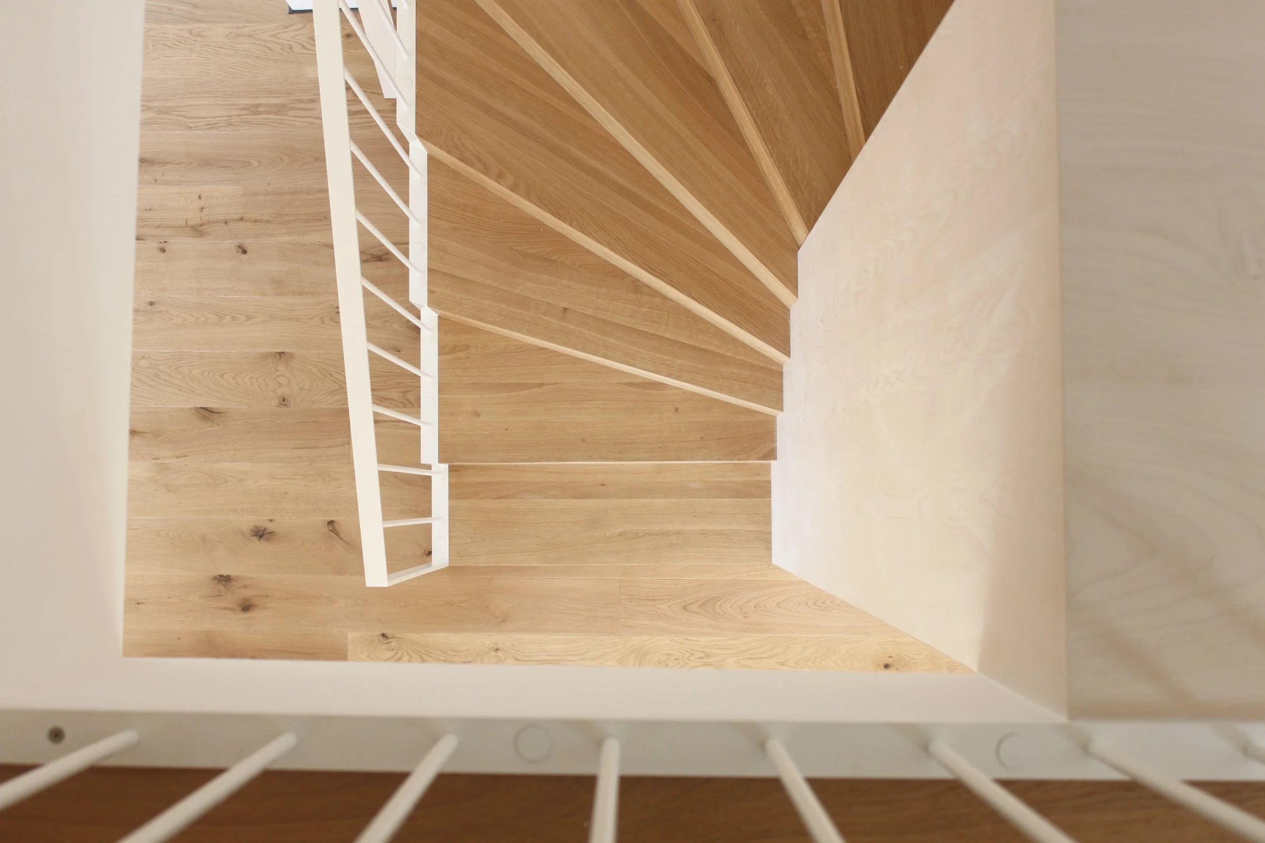 Stair detail in an interior