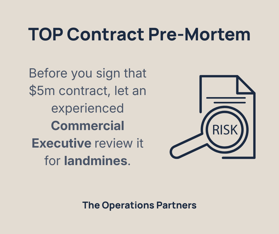 TOP Contract Pre-Mortem
