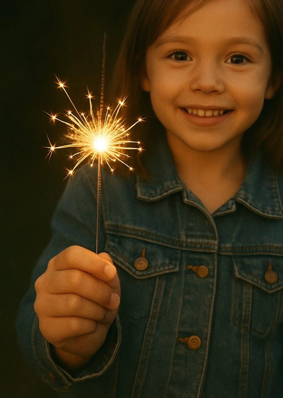 Girl with Sparkler