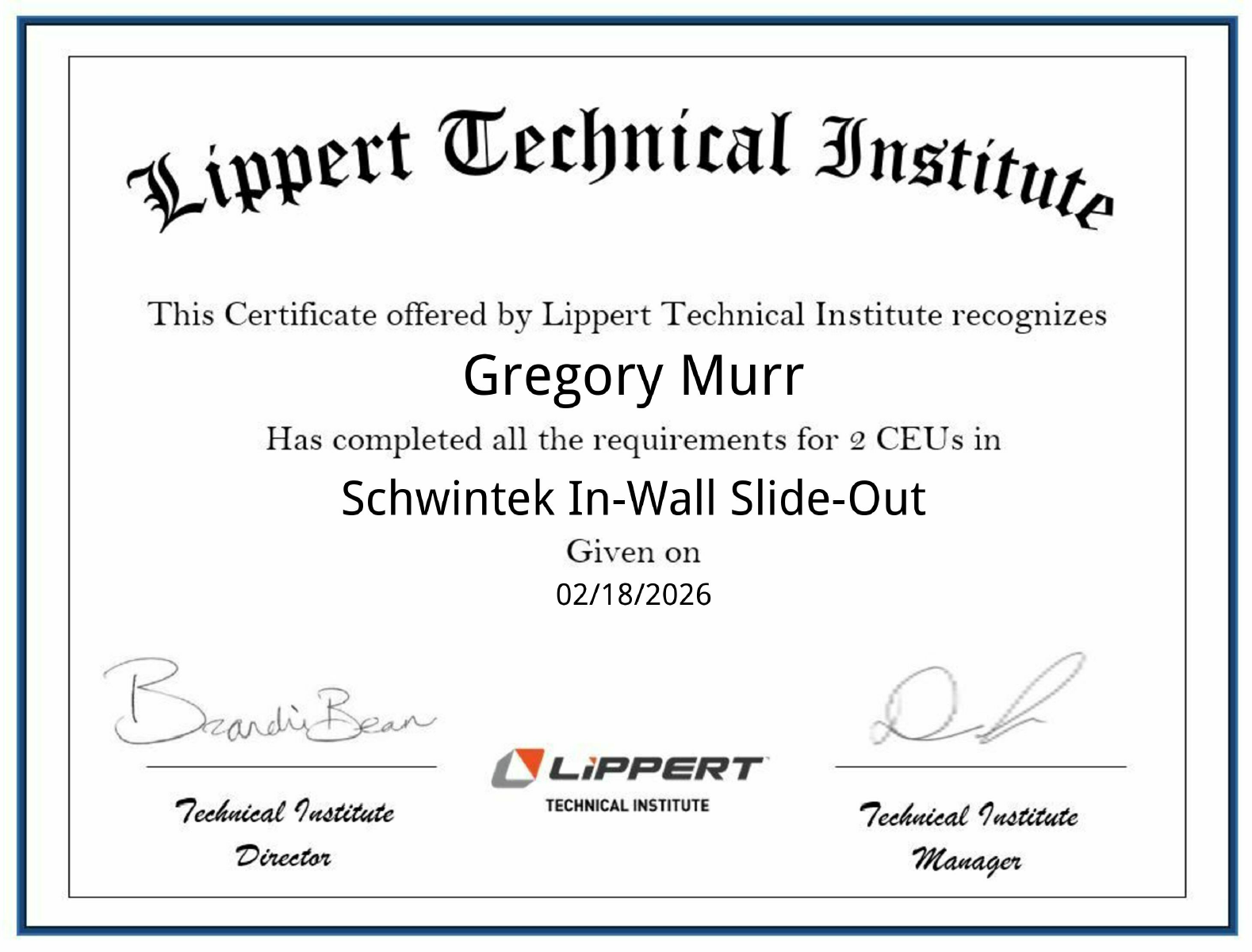 Schwintek Slide Out Certificate.png