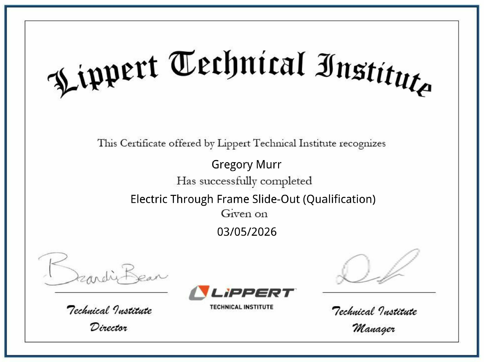 Electric Through Frame Slide Out Certification.png