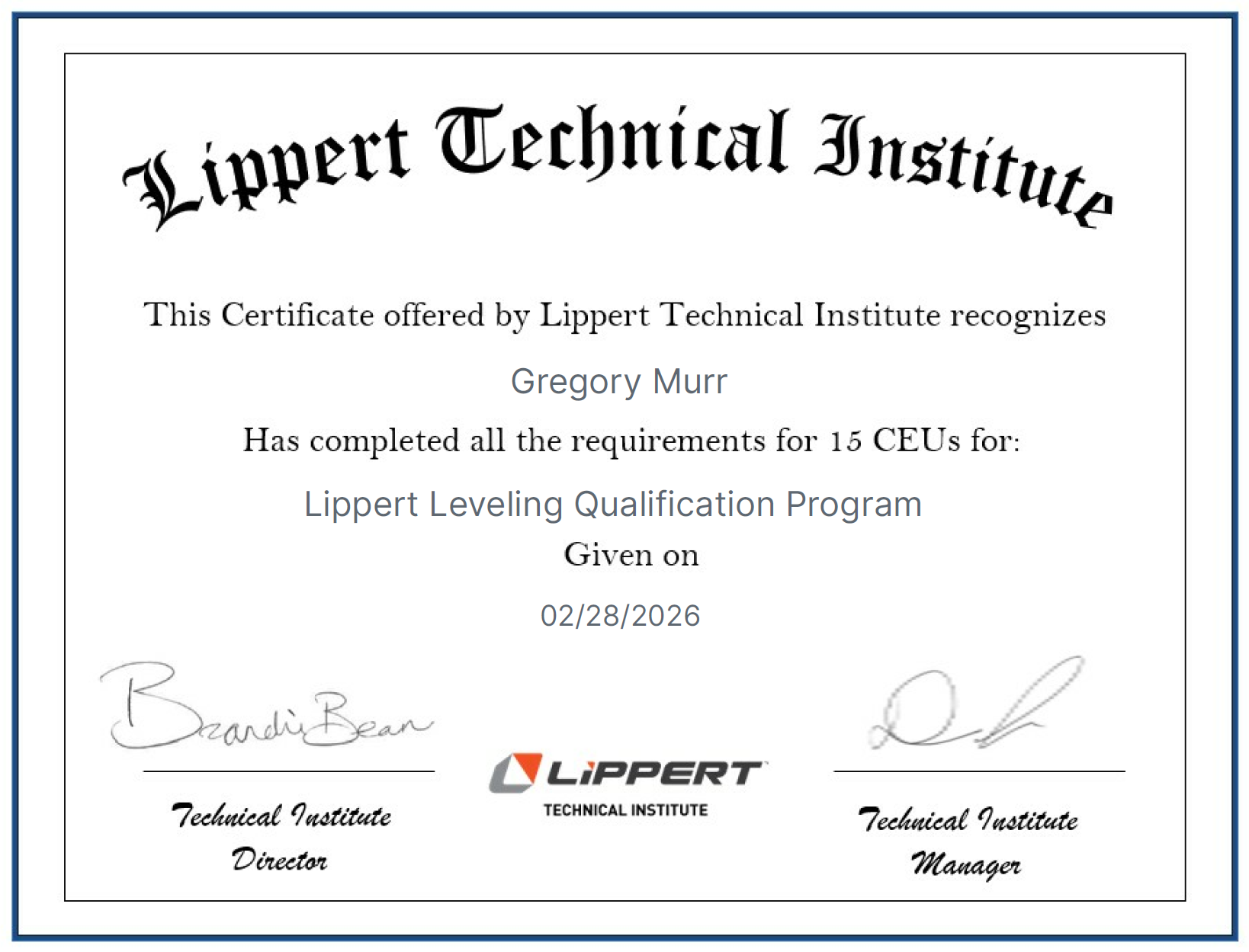 Lippert Leveling Qualifications Program Certificate.png