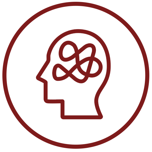 Icon representing compensation for emotional trauma, fear, and anxiety after a dog bite in Las Vegas