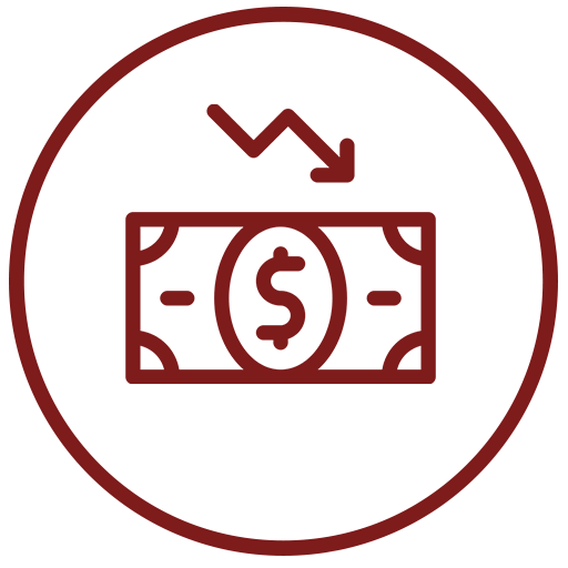 Icon representing compensation for lost wages and reduced earning capacity after a dog bite in Las Vegas