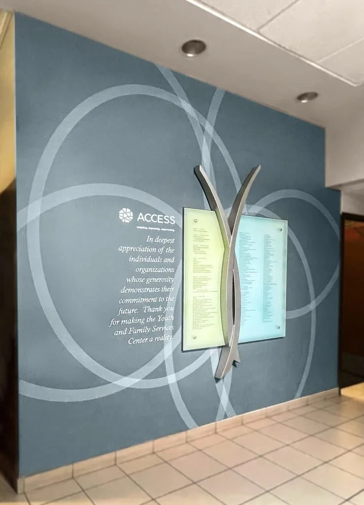 ACCESS Community Center Updatable Annual Donor Wall Case Study