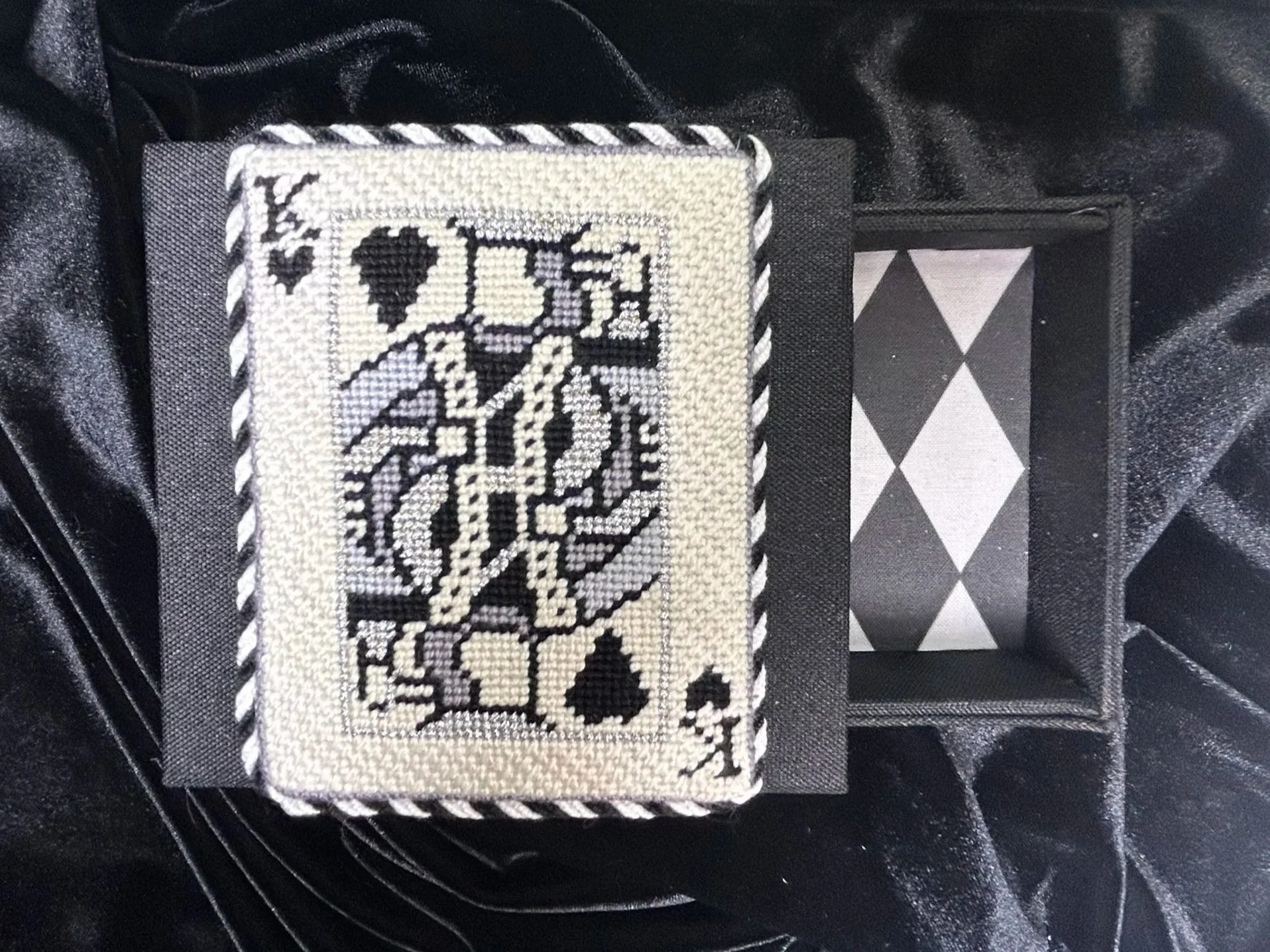 Matchbook with Velvet Inset