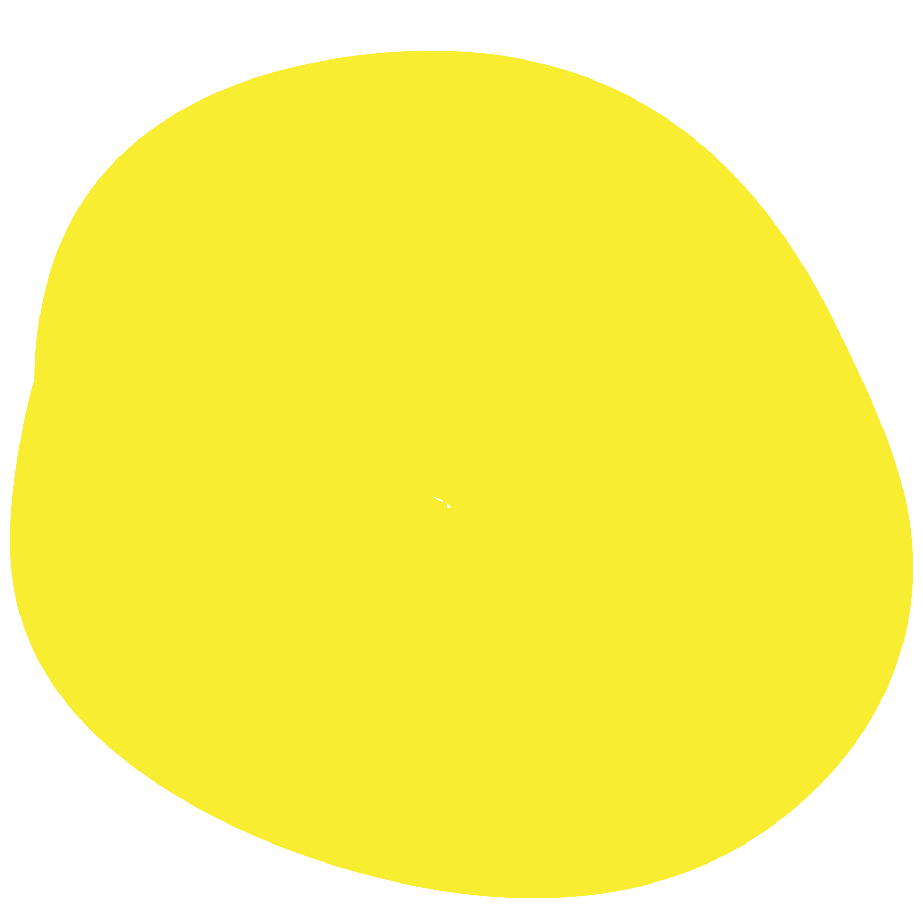 Yellow irregularly shaped object with black background