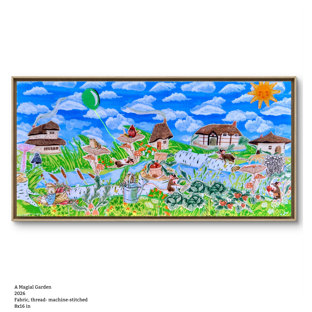 Vibrant Seascape 2026 Reclaimed textiles, machine-stitched 12 × 16 in-14.png