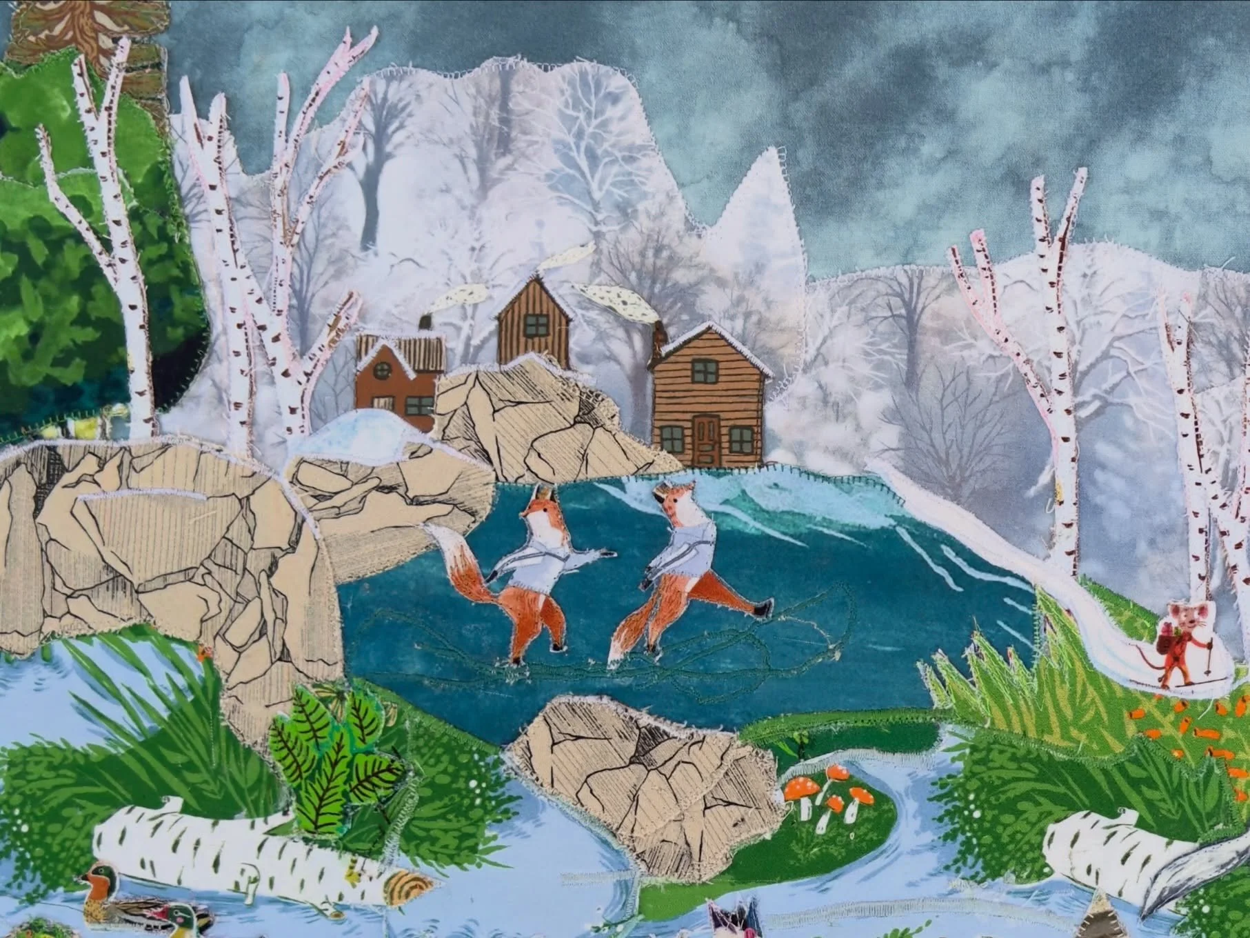 What&rsquo;s better than fresh-baked bread, excessive cups of coffee and tea, snow, flowers, and ice-skating foxes?

The answer is nothing&hellip;Nothing is better. 😂

I&rsquo;ve been thinking a lot about how to make a winter scene entirely from fab