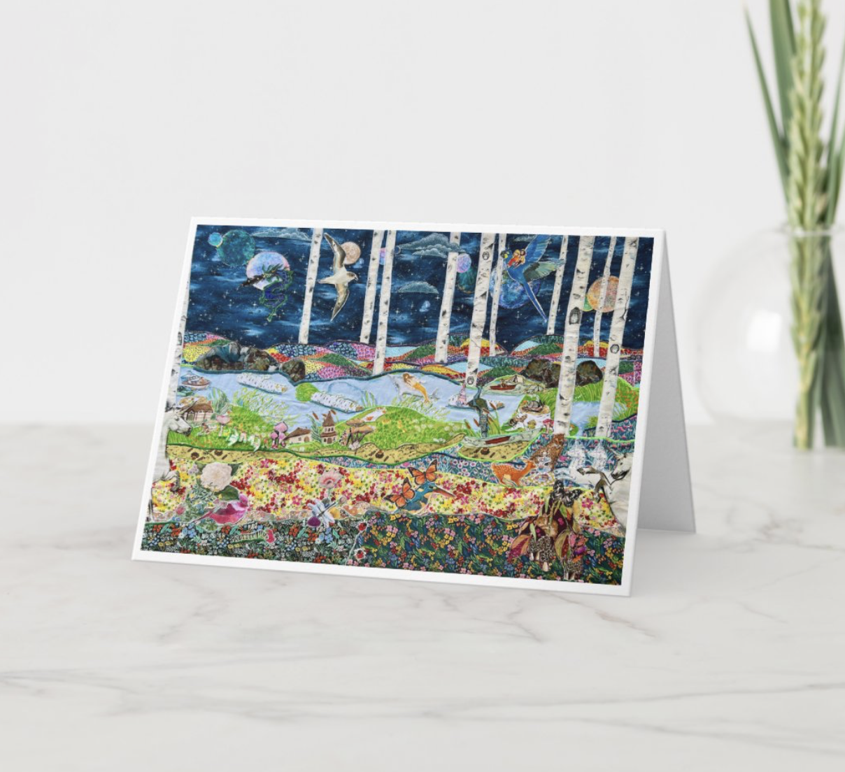 Sunlight Over Fabric — Art Card