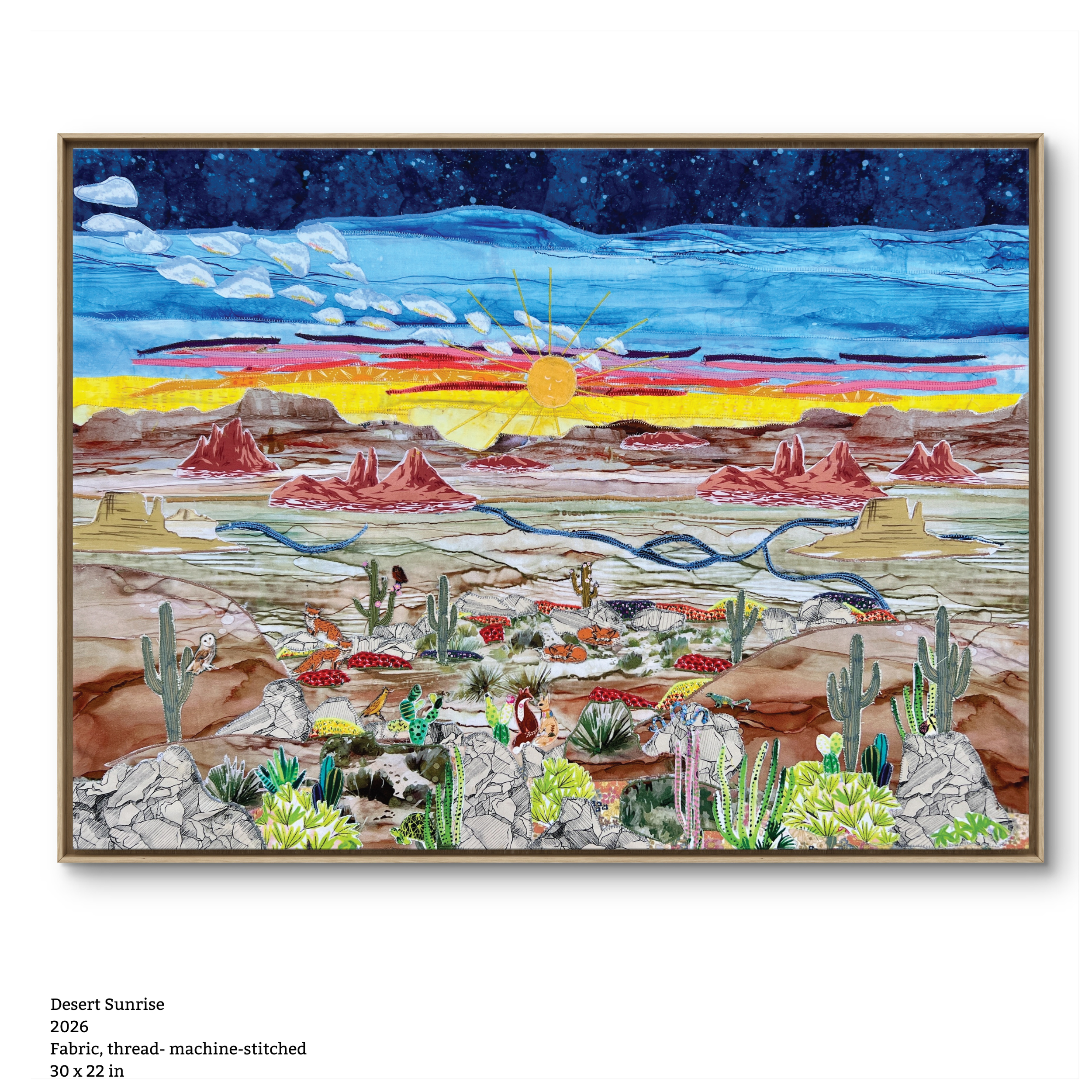 Vibrant Seascape 2026 Reclaimed textiles, machine-stitched 12 × 16 in-8.png