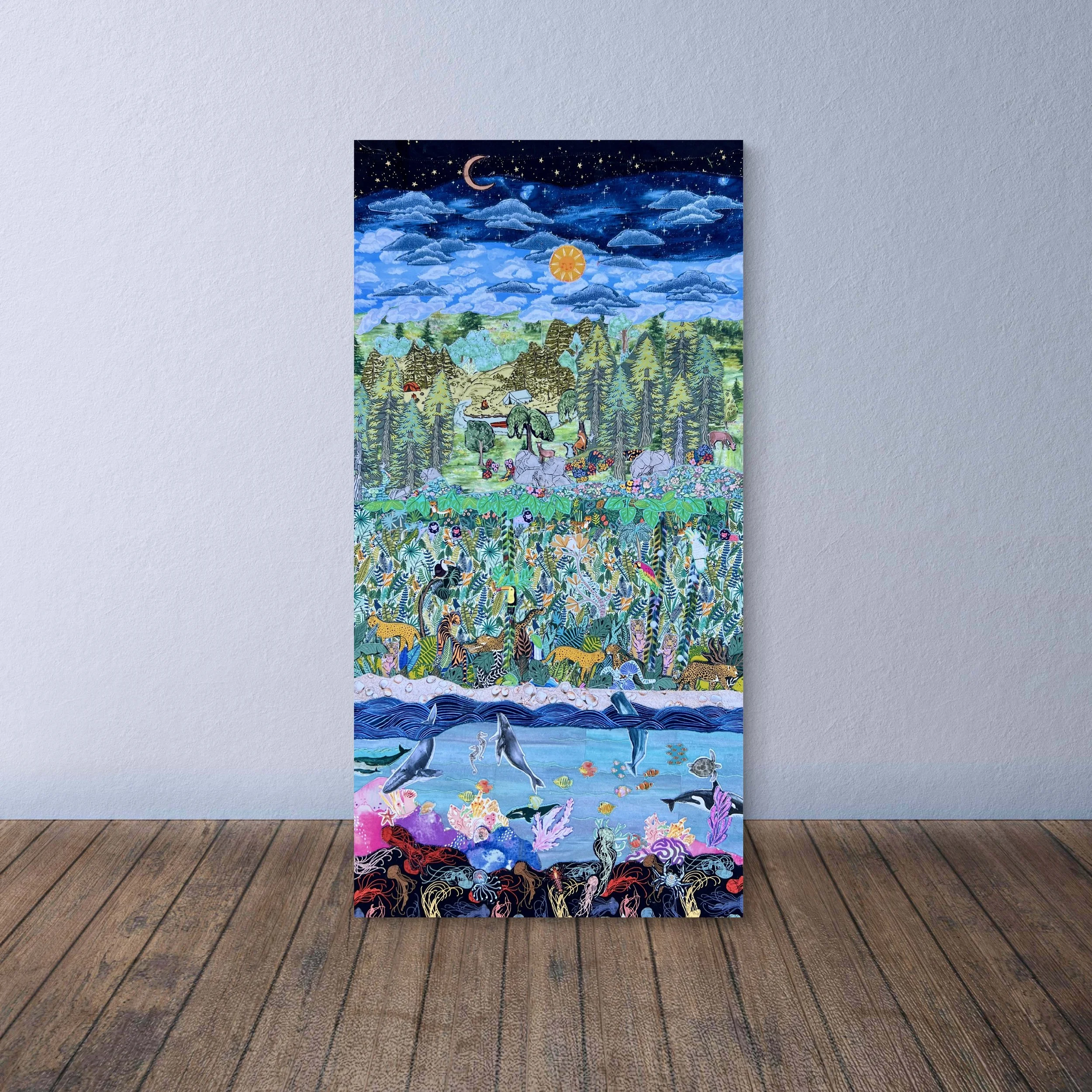 Overlapping Happiness Art Print