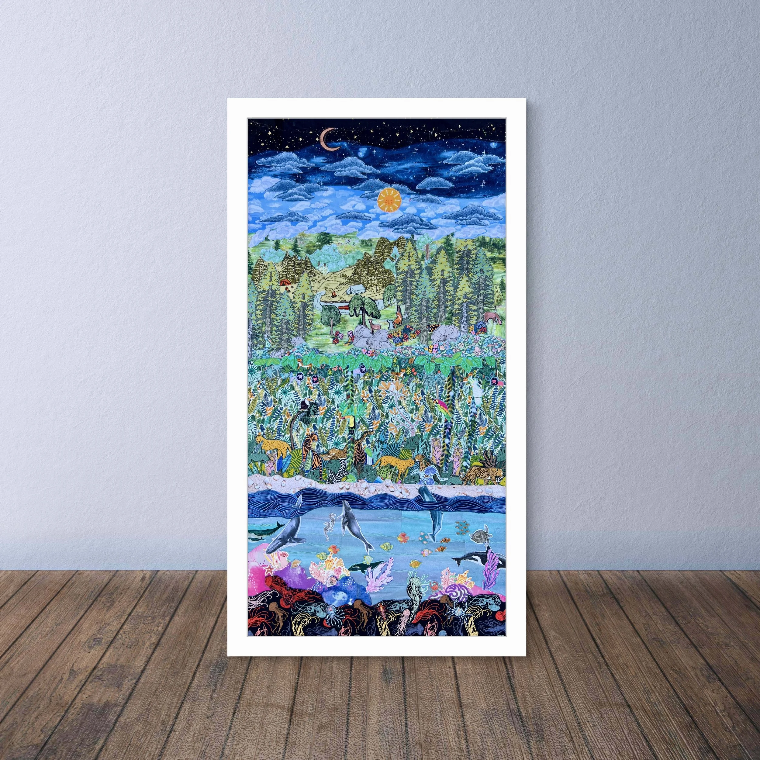 Overlapping Happiness Art Print