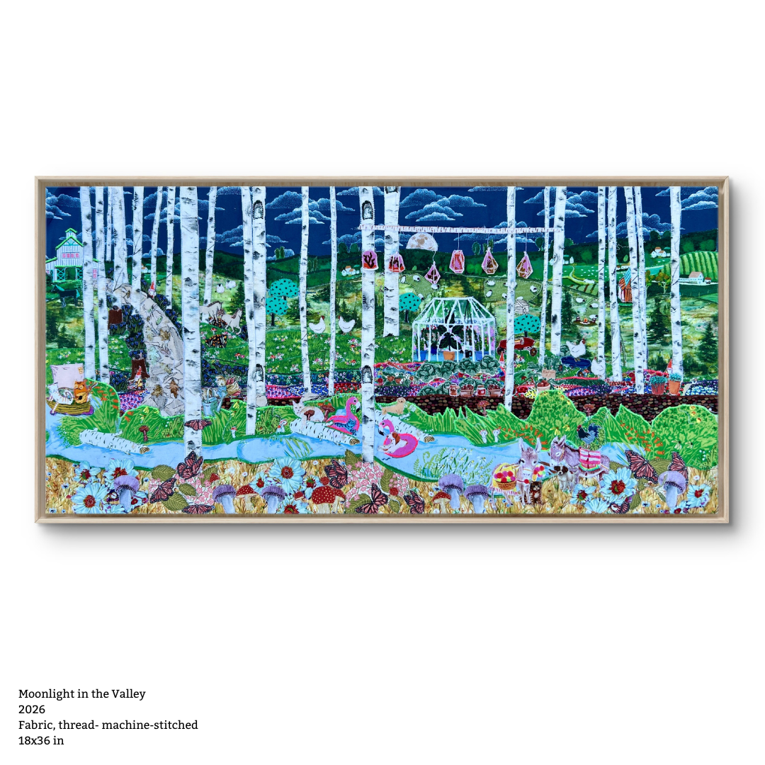 Vibrant Seascape 2026 Reclaimed textiles, machine-stitched 12 × 16 in-23.png