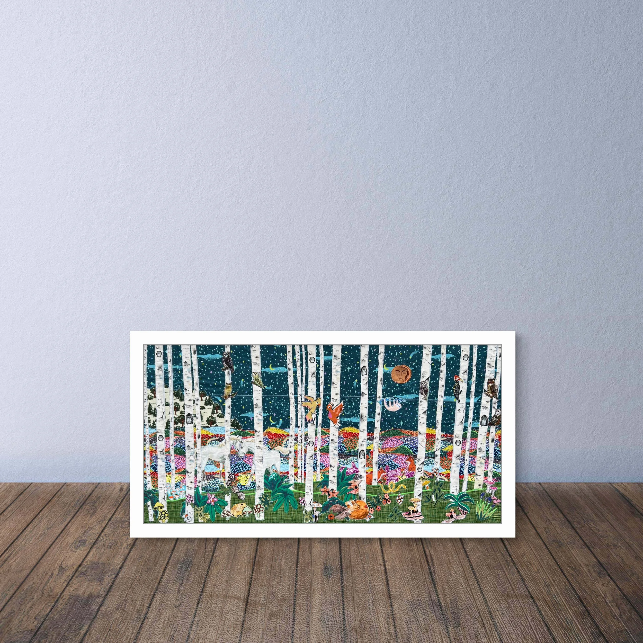 Sunlight Through The Birch Trees Art Print