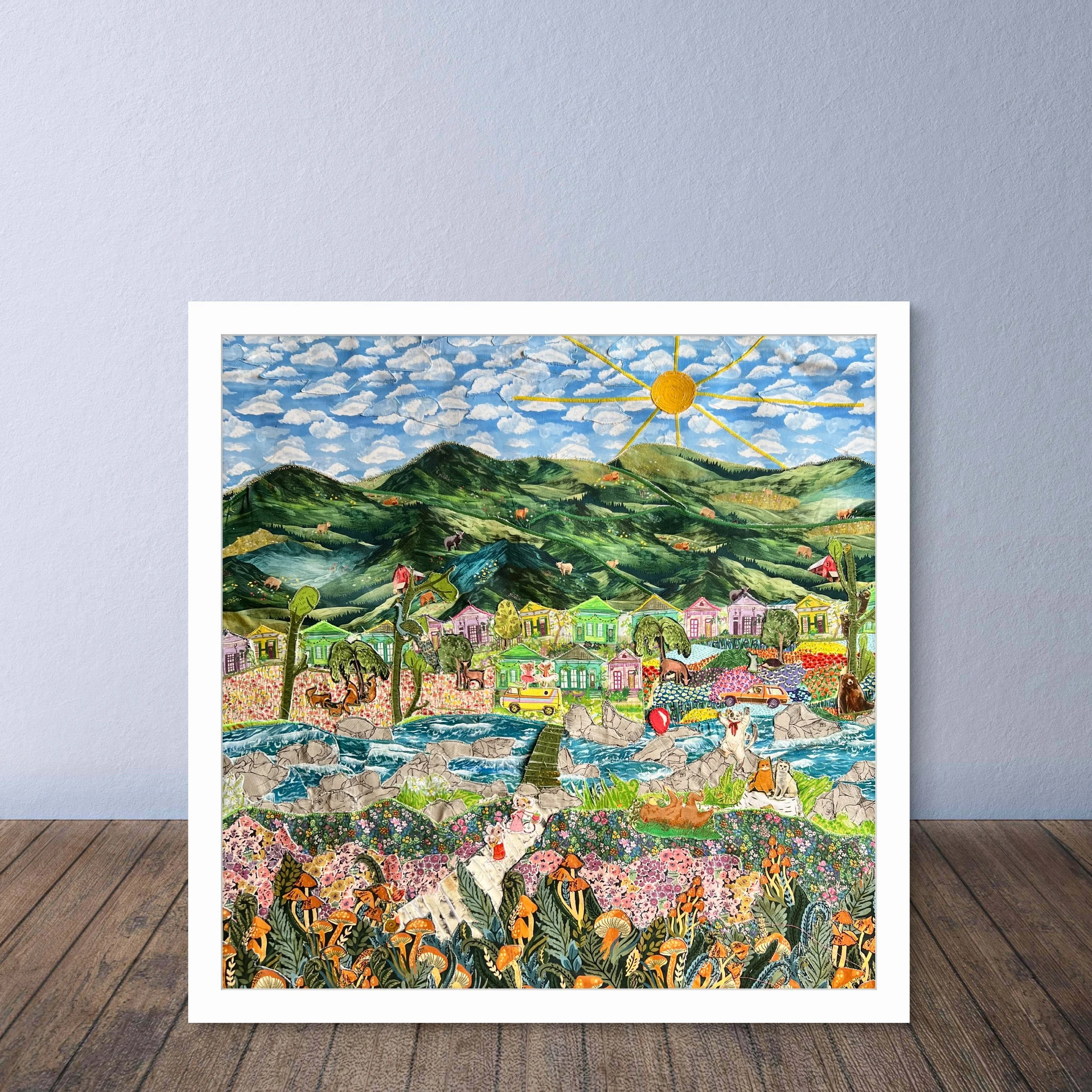 One Red Balloon Art Print