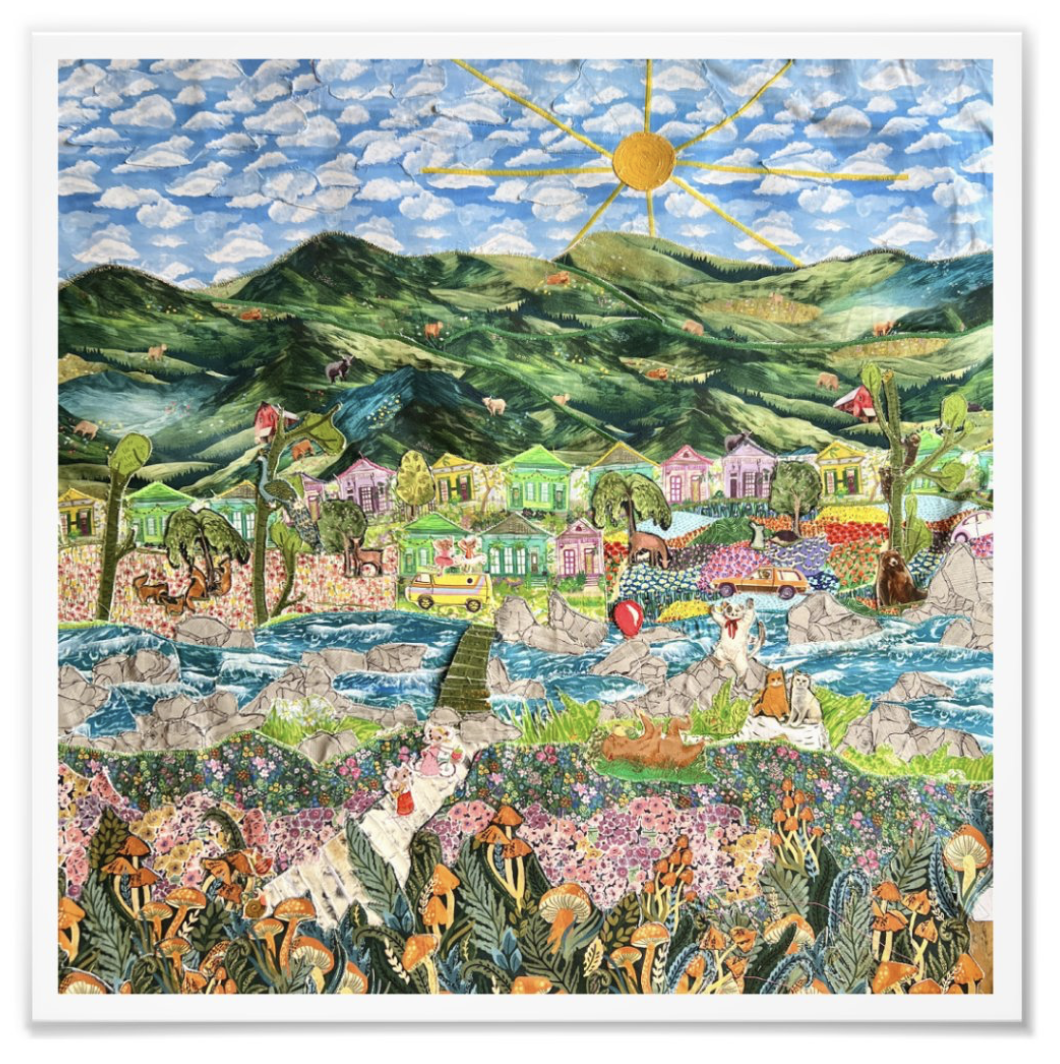 One Red Balloon Art Print