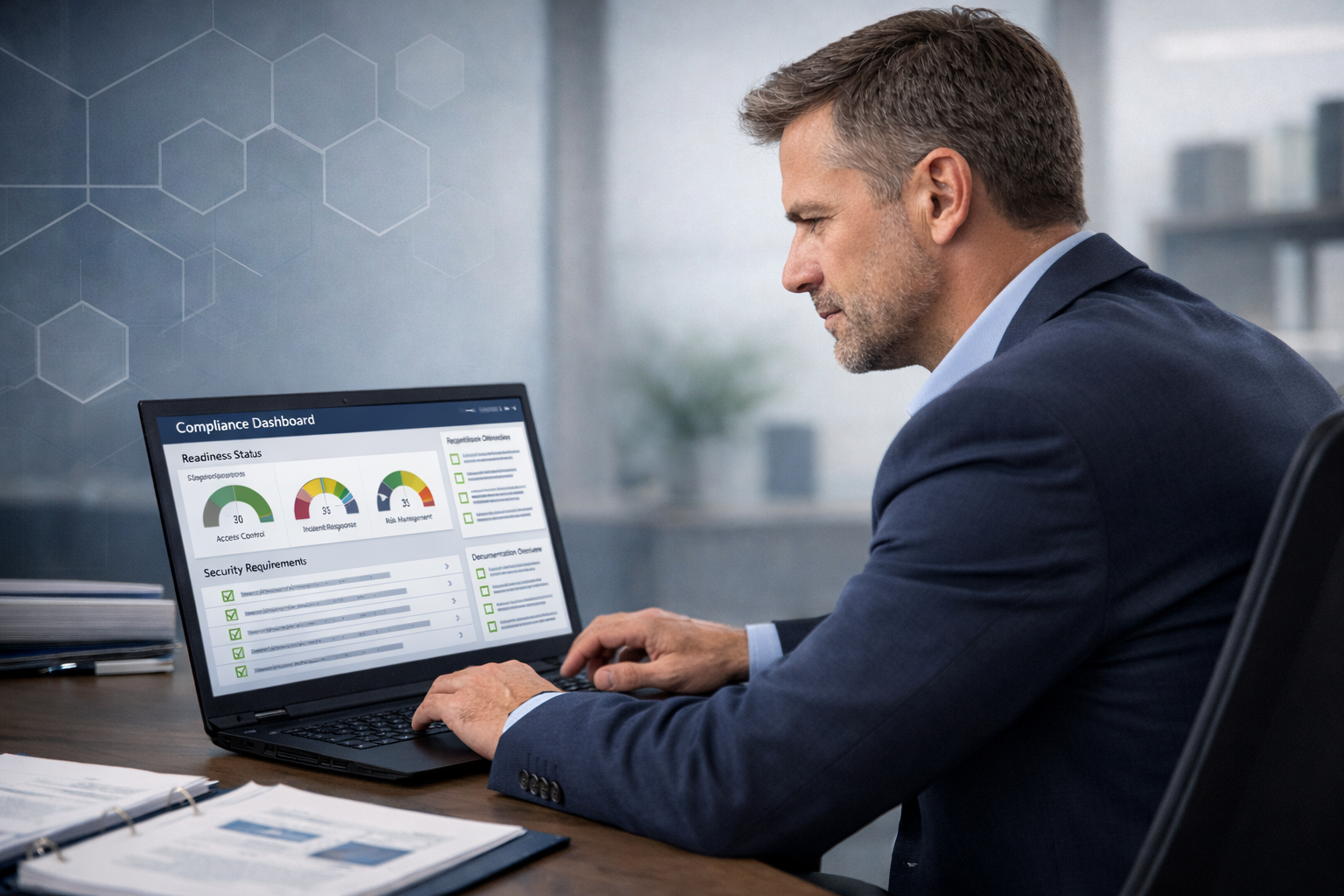 Executive cybersecurity readiness briefing for government contractors