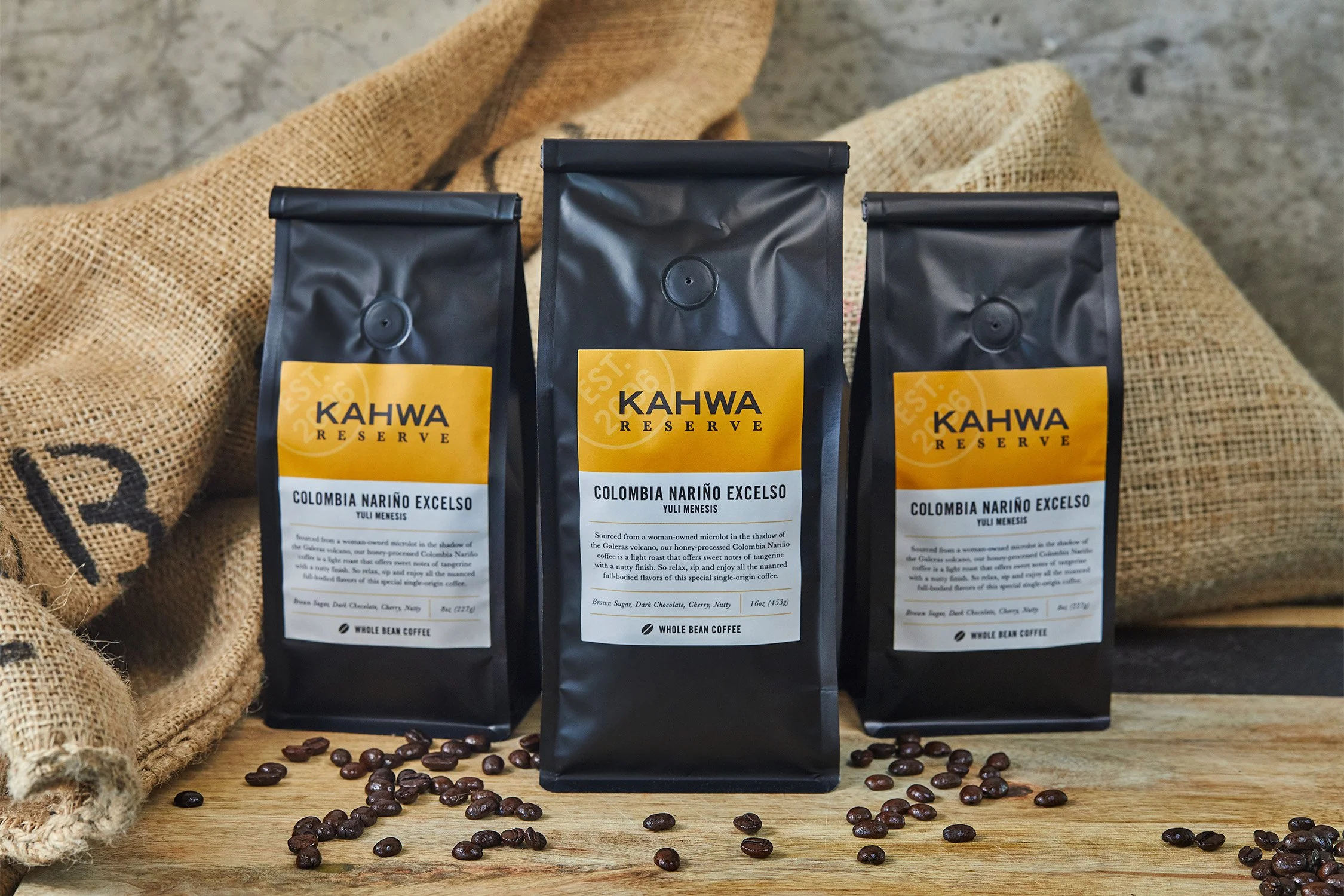 "Kahwa Reserve" was a premium line of high-quality roasts for the real coffee aficionados. 