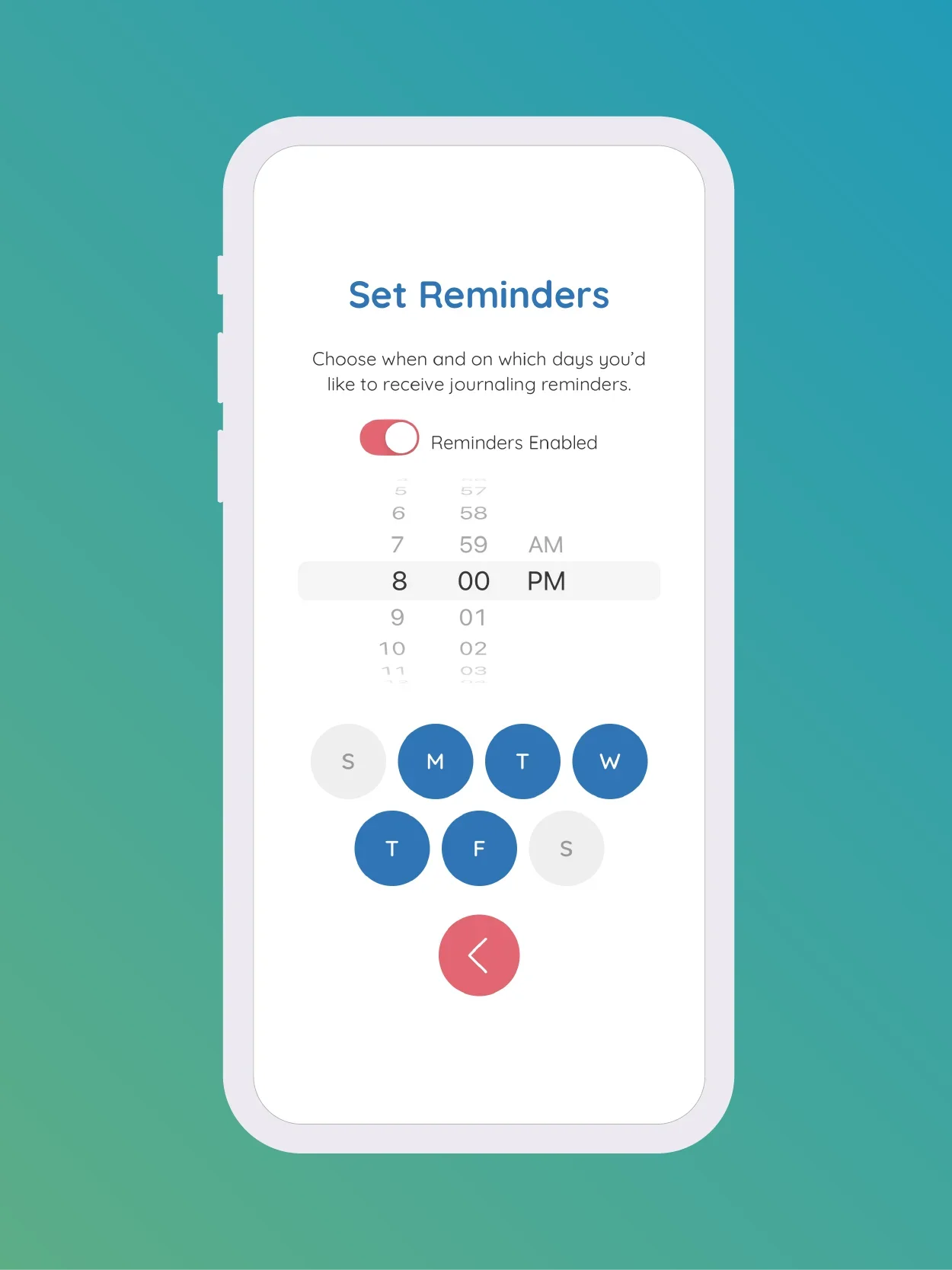  Stay Consistent  
 Guided Schedule daily reminders to build a habit. Notifications are handled entirely on your device for reliable offline use. 