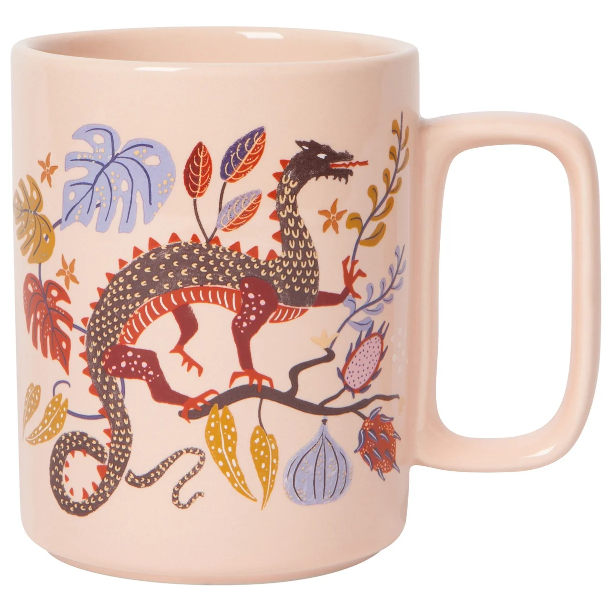 Stoneware Dragon Mug - 14 oz Fantasy Coffee Cup