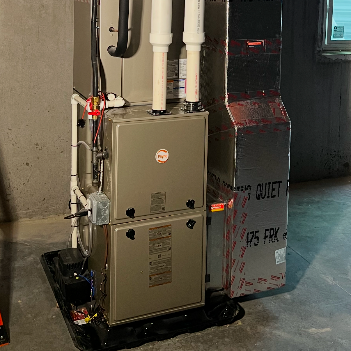 Gas furnace installation