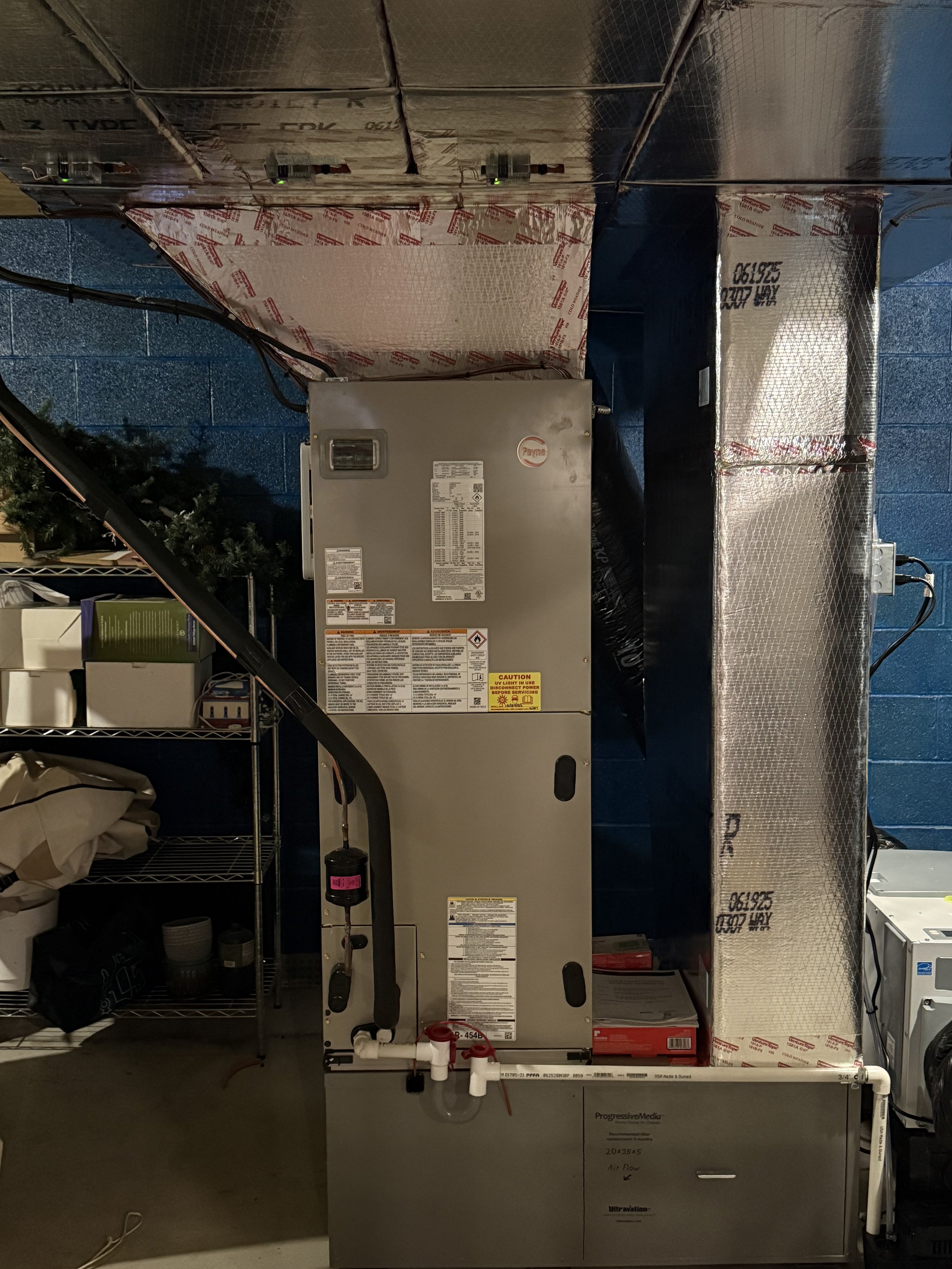 Heat pump installation 