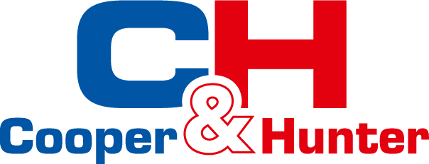 Logo with large blue and red letters 'CH' and the words 'Cooper & Hunter' underneath.